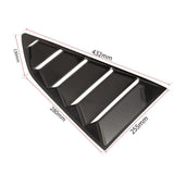 Max 1 Pair Bright Black Vent 1/4 Side Window Louver Cover For Chevrolet Camaro - Aladdin Shoppers