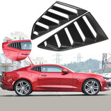 Max 1 Pair Bright Black Vent 1/4 Side Window Louver Cover For Chevrolet Camaro - Aladdin Shoppers