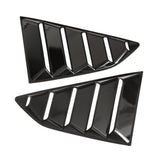 Max 1 Pair Bright Black Vent 1/4 Side Window Louver Cover For Chevrolet Camaro - Aladdin Shoppers