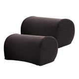 Max 1 Pair Furniture Sofa Armrest Covers with 10 Twist Pins Black - Aladdin Shoppers