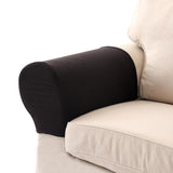 Max 1 Pair Furniture Sofa Armrest Covers with 10 Twist Pins Black - Aladdin Shoppers