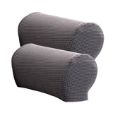 Max 1 Pair Furniture Sofa Armrest Covers with 10 Twist Pins Gray - Aladdin Shoppers