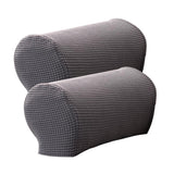 Max 1 Pair Furniture Sofa Armrest Covers with 10 Twist Pins Gray - Aladdin Shoppers