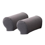 Max 1 Pair Furniture Sofa Armrest Covers with 10 Twist Pins Gray - Aladdin Shoppers