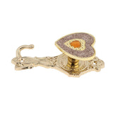 Max 1 Pair Love Shape Curtain Holdback Wall Mounted Curtain Holdback Golden - Aladdin Shoppers