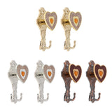 Max 1 Pair Love Shape Curtain Holdback Wall Mounted Curtain Holdback Golden - Aladdin Shoppers