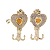 Max 1 Pair Love Shape Curtain Holdback Wall Mounted Curtain Holdback Golden - Aladdin Shoppers