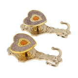 Max 1 Pair Love Shape Curtain Holdback Wall Mounted Curtain Holdback Golden - Aladdin Shoppers