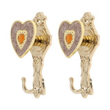 Max 1 Pair Love Shape Curtain Holdback Wall Mounted Curtain Holdback Golden - Aladdin Shoppers
