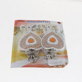 Max 1 Pair Love Shape Curtain Holdback Wall Mounted Curtain Holdback Silver - Aladdin Shoppers