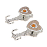 Max 1 Pair Love Shape Curtain Holdback Wall Mounted Curtain Holdback Silver - Aladdin Shoppers