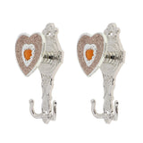 Max 1 Pair Love Shape Curtain Holdback Wall Mounted Curtain Holdback Silver - Aladdin Shoppers