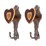 Max 1 Pair Love Shape Curtain Holdback Wall Mounted Curtain Holdback Vintage Red - Aladdin Shoppers