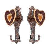Max 1 Pair Love Shape Curtain Holdback Wall Mounted Curtain Holdback Vintage Red - Aladdin Shoppers