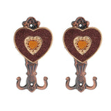 Max 1 Pair Love Shape Curtain Holdback Wall Mounted Curtain Holdback Vintage Red - Aladdin Shoppers