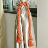 Max 1 Pair of Woven Rope Tiebacks Holdbacks for Blackout Curtains Orange - Aladdin Shoppers
