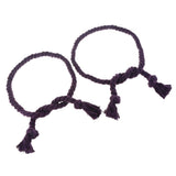 Max 1 Pair of Woven Rope Tiebacks Holdbacks for Blackout Curtains Purple - Aladdin Shoppers