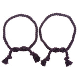 Max 1 Pair of Woven Rope Tiebacks Holdbacks for Blackout Curtains Purple - Aladdin Shoppers