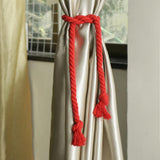Max 1 Pair of Woven Rope Tiebacks Holdbacks for Blackout Curtains Red - Aladdin Shoppers