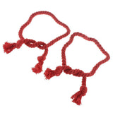 Max 1 Pair of Woven Rope Tiebacks Holdbacks for Blackout Curtains Red - Aladdin Shoppers