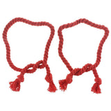Max 1 Pair of Woven Rope Tiebacks Holdbacks for Blackout Curtains Red - Aladdin Shoppers