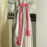 Max 1 Pair of Woven Rope Tiebacks Holdbacks for Blackout Curtains Rose Red - Aladdin Shoppers