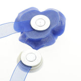 Max 1 Pair Rose Flower Magnetic Curtain Tiebacks Rope Strap Holdback Deep Blue - Aladdin Shoppers