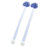 Max 1 Pair Rose Flower Magnetic Curtain Tiebacks Rope Strap Holdback Deep Blue - Aladdin Shoppers