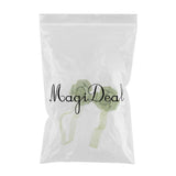 Max 1 Pair Rose Flower Magnetic Curtain Tiebacks Rope Strap Holdback Green - Aladdin Shoppers