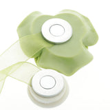 Max 1 Pair Rose Flower Magnetic Curtain Tiebacks Rope Strap Holdback Green - Aladdin Shoppers