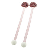 Max 1 Pair Rose Flower Magnetic Curtain Tiebacks Rope Strap Holdback Red - Aladdin Shoppers