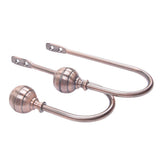 Max 1 Pair Window Curtain Holdback Tieback with Decorative Ball Finial Bronze - Aladdin Shoppers