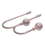 Max 1 Pair Window Curtain Holdback Tieback with Decorative Ball Finial Bronze - Aladdin Shoppers