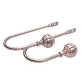 Max 1 Pair Window Curtain Holdback Tieback with Decorative Ball Finial Bronze - Aladdin Shoppers