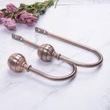 Max 1 Pair Window Curtain Holdback Tieback with Decorative Ball Finial Bronze - Aladdin Shoppers