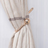 Max 1 Pair Window Curtain Holdback Tieback with Decorative Ball Finial Gold - Aladdin Shoppers