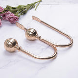Max 1 Pair Window Curtain Holdback Tieback with Decorative Ball Finial Gold - Aladdin Shoppers