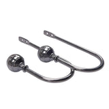 Max 1 Pair Window Curtain Holdback Tieback with Decorative Ball Finial Grey - Aladdin Shoppers