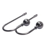 Max 1 Pair Window Curtain Holdback Tieback with Decorative Ball Finial Grey - Aladdin Shoppers