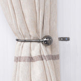 Max 1 Pair Window Curtain Holdback Tieback with Decorative Ball Finial Grey - Aladdin Shoppers
