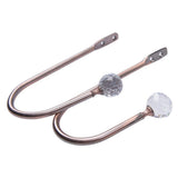 Max 1 Pair Window Curtain Holdback Tieback with Decorative Crystal Finial Bronze - Aladdin Shoppers