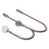 Max 1 Pair Window Curtain Holdback Tieback with Decorative Crystal Finial Bronze - Aladdin Shoppers