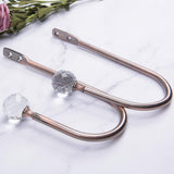 Max 1 Pair Window Curtain Holdback Tieback with Decorative Crystal Finial Bronze - Aladdin Shoppers