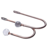Max 1 Pair Window Curtain Holdback Tieback with Decorative Crystal Finial Bronze - Aladdin Shoppers