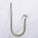 Max 1 Pair Window Curtain Holdback Tieback with Decorative Crystal Finial Copper - Aladdin Shoppers