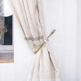 Max 1 Pair Window Curtain Holdback Tieback with Decorative Crystal Finial Copper - Aladdin Shoppers