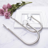Max 1 Pair Window Curtain Holdback Tieback with Decorative Crystal Finial Silver - Aladdin Shoppers