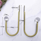 Max 1 Pair Window Curtain Holdback Tieback with Decorative Crystal Finial Silver - Aladdin Shoppers