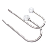 Max 1 Pair Window Curtain Holdback Tieback with Decorative Crystal Finial Silver - Aladdin Shoppers