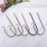 Max 1 Pair Window Curtain Holdback Tieback with Decorative Crystal Finial Silver - Aladdin Shoppers